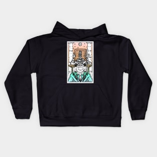 Rainbow Tarot Hierophant Kids Hoodie